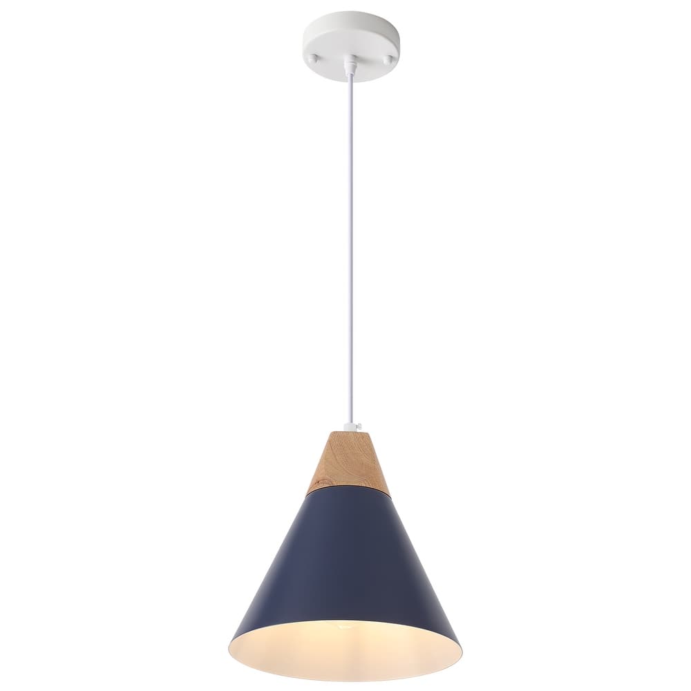 1-Light Industrial Pendant Light with Conical Shade for Kitchen Island