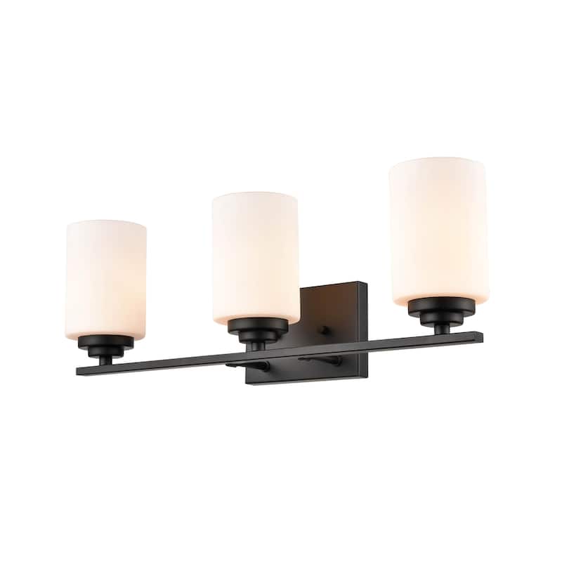 Millennium Lighting Durham 3 Light Bathroom Vanity Light with Frost Glass Shades