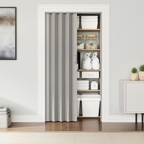 Home Studio PVC Foldable Accordion Door, Space-Saving, Room