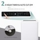 preview thumbnail 5 of 6, HOMCOM 12000 BTU Portable Air Conditioner with Cooling, Dehumidifying, Ventilating Function, White - 17.75''x14.25''x29.75''