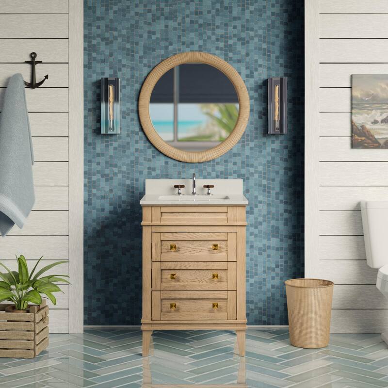 Eleanor 24-inch Vanity with Engineered White Top