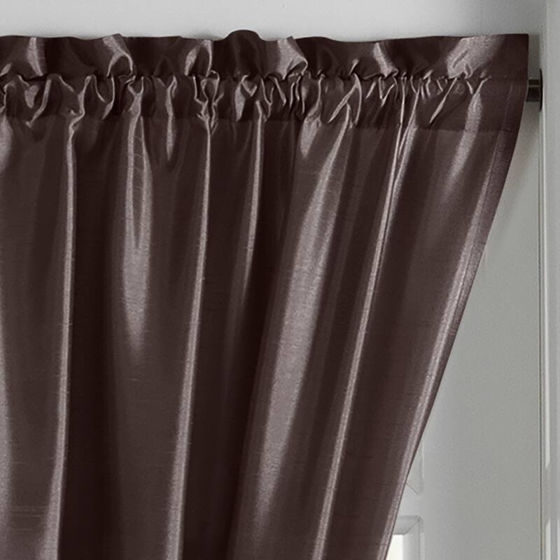 Gracewood Hollow Ford Faux Silk French Door Window Panel