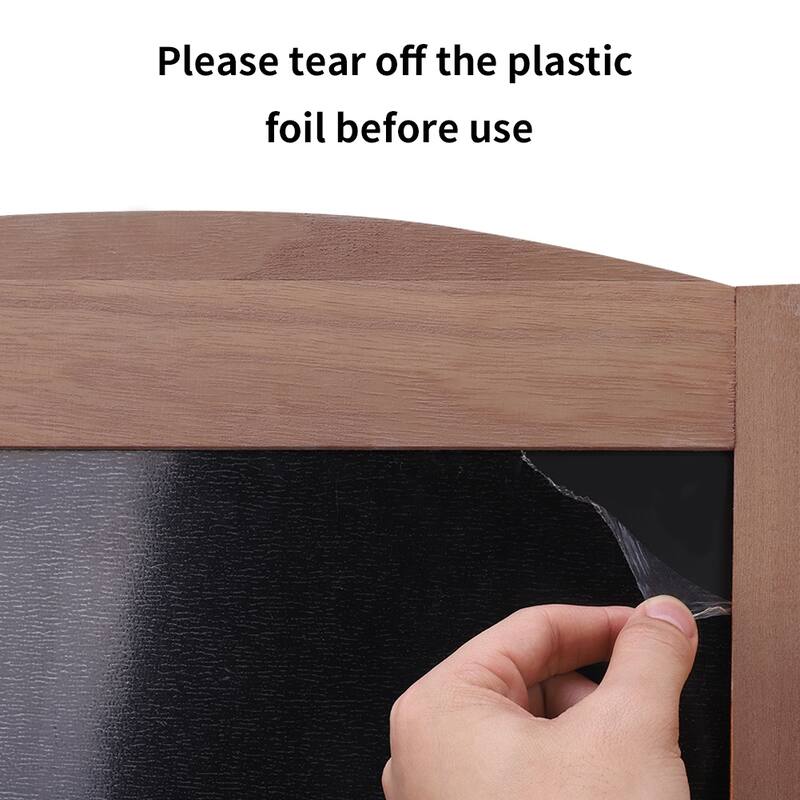 Chalkboard A Board Magnetic A Frame Blackboard Sandwich Board Brown - 35"W x 17" H
