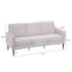 Three Seats Without Chaise Concubine Solid Wood Frame Sofa