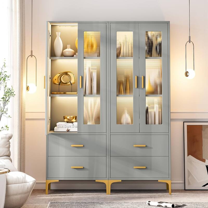 65 Inches Tall Bookcase Bookshelf for Living Room Home Office