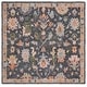 preview thumbnail 7 of 13, SAFAVIEH Handmade Blossom Cemre French Country Floral Wool Rug 6' Square - Dark Grey/Sage
