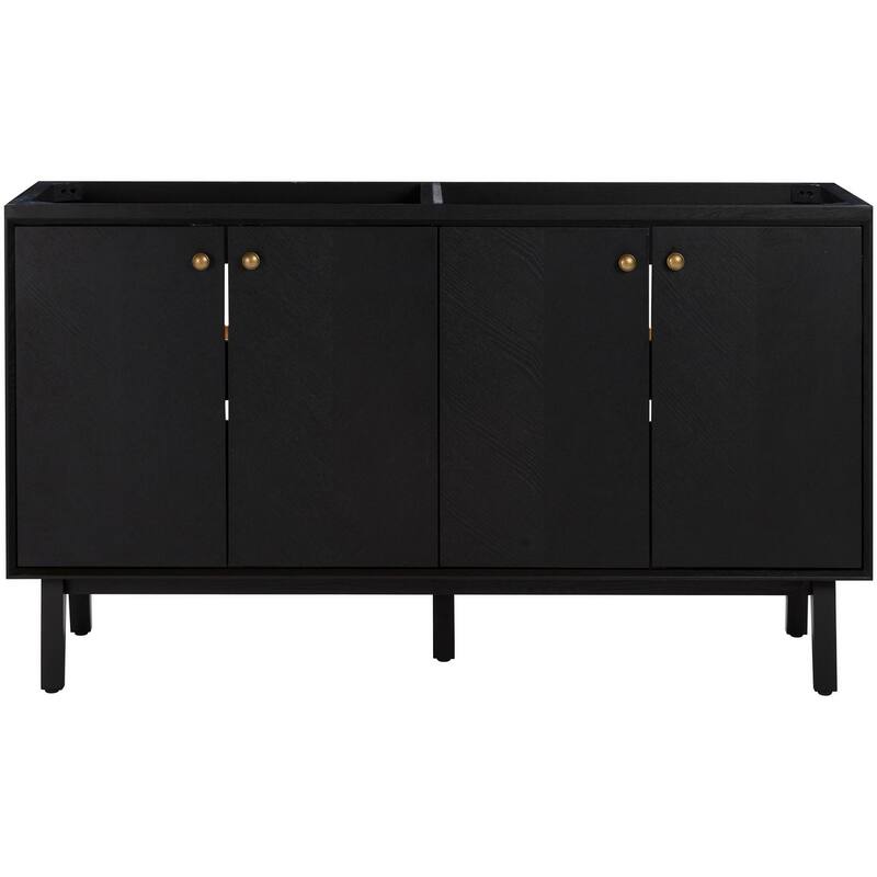 Avanity ADELE-V60 Adele 60" Double Free Standing Vanity Cabinet Only - Black - Anthracite Finish