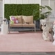 preview thumbnail 90 of 183, Nourison Essentials Solid Contemporary Indoor/ Outdoor Area Rug 9' x 12' - Pink