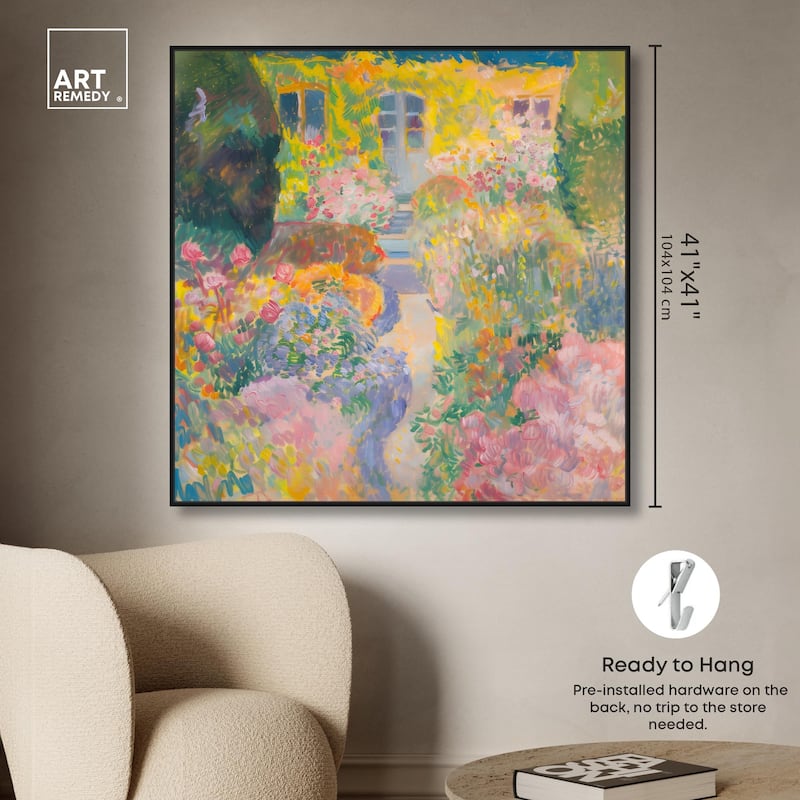 Hues of Happiness II Canvas by Art Remedy