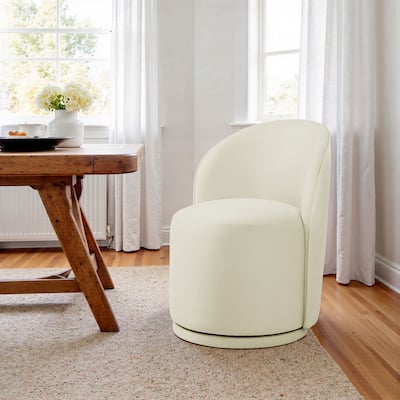 23" W Upholstered Swivel Side Chair for Dining Room, Balcony, Parlour