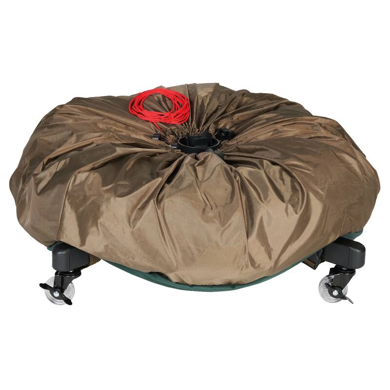 Large Girth Upright Christmas Tree Storage Bag with Wheels