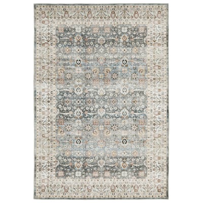 Style Haven Sunderland Bordered Traditional Machine Washable Area Rug Mat