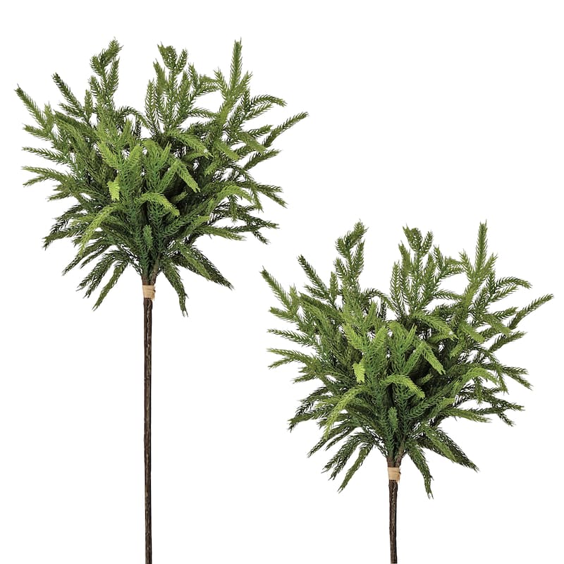 17" Real Touch Norfolk Pine Bundle Set of 2