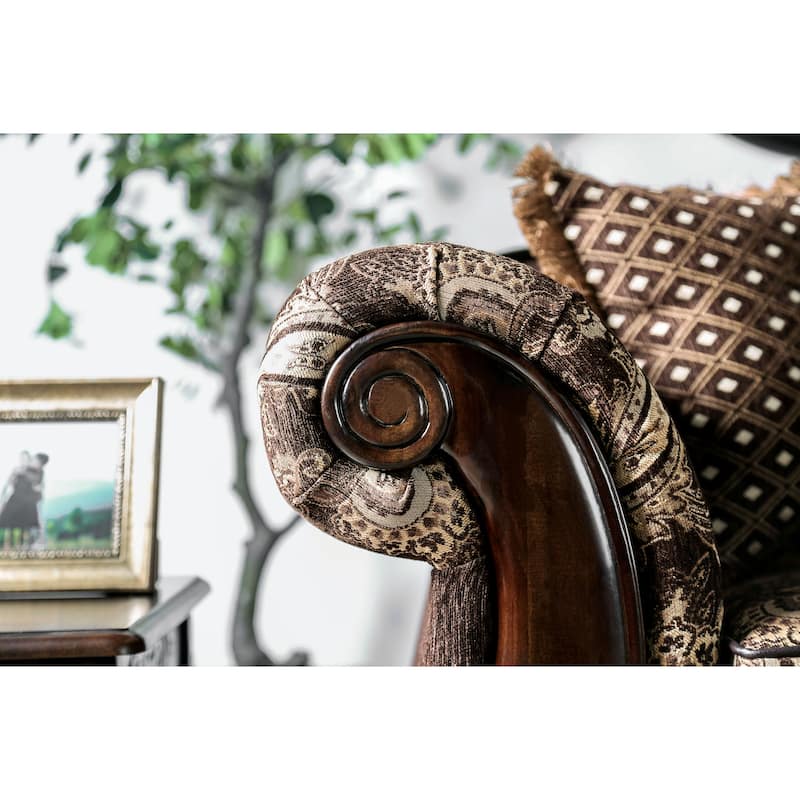 Gracewood Hollow Dayaram Traditional Brown Sofa