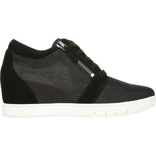 black suede sneaker wedges