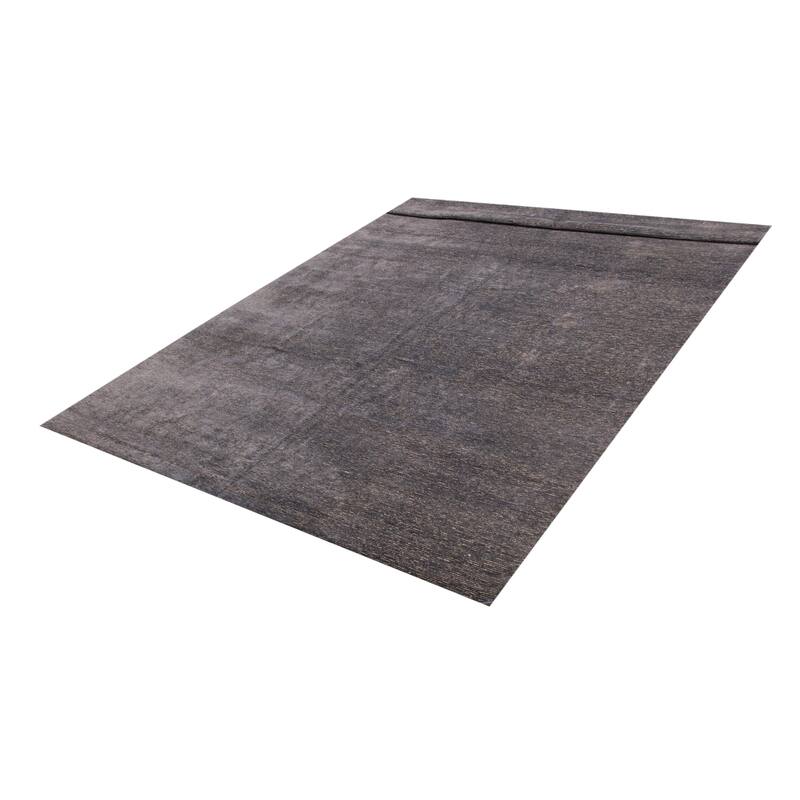 ECARPETGALLERY Hand-knotted Loreto Grey Silk Rug - 11'4 x 14'6