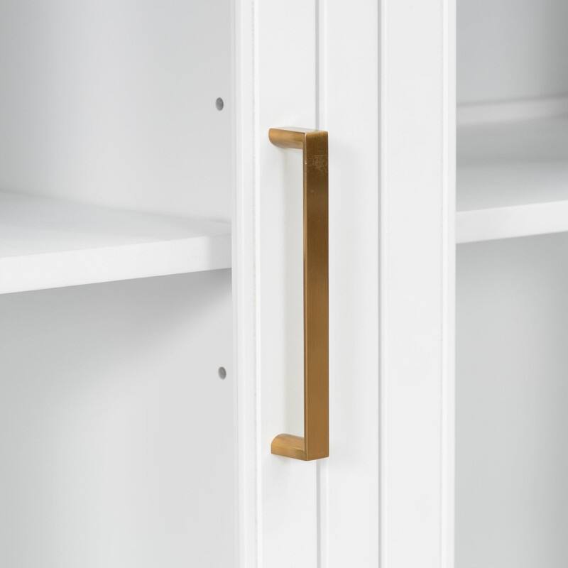 3-Doors Storage Cabinet with Large Storage Space for Living Room and Dining Room Storage