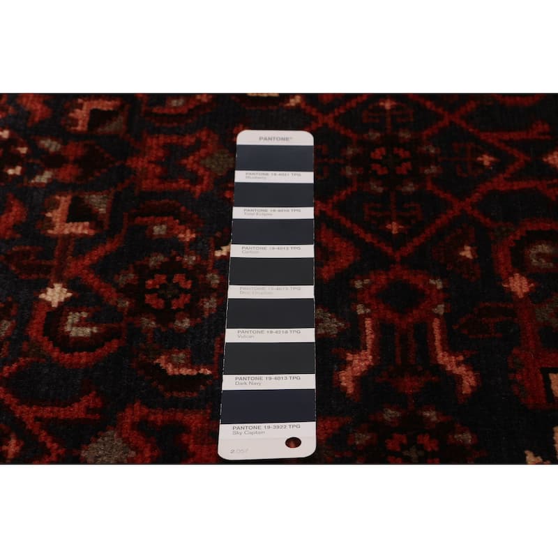 ECARPETGALLERY Hand-knotted Andelz Navy Wool Rug - 3'8 x 10'4