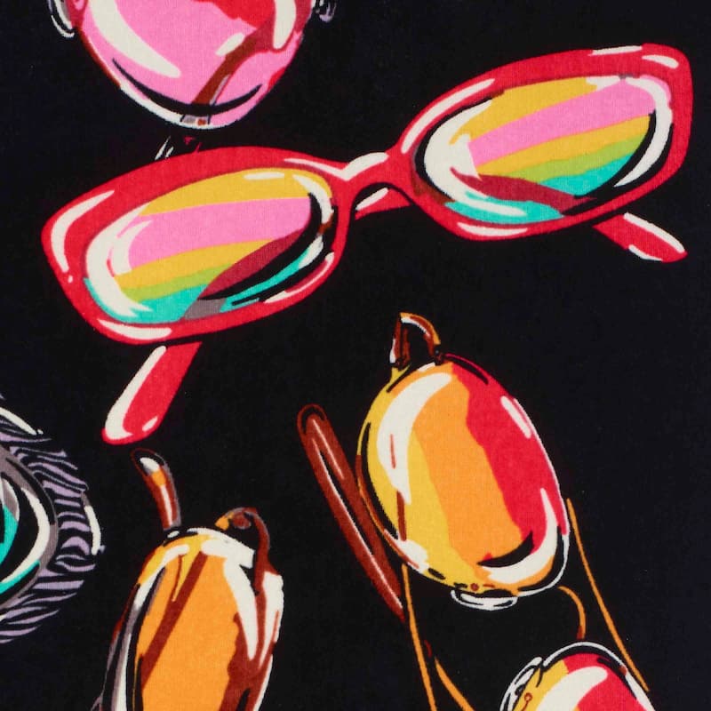 Nicole Miller Colorful Shades Beach Towel - Beach Towel