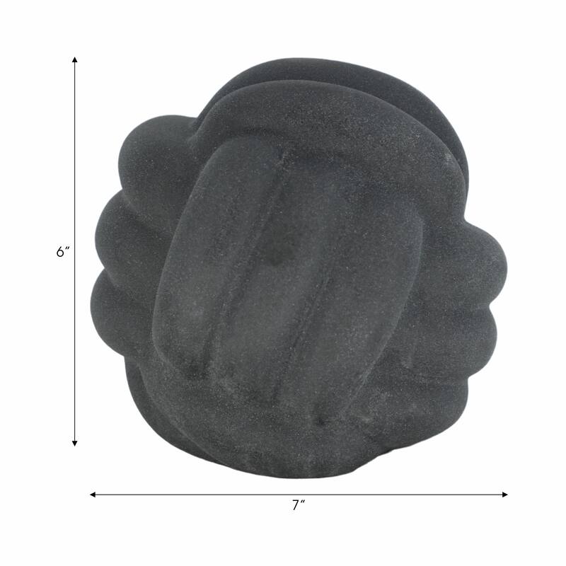 Sagebrook Home Modern Stoneware Ceramic Orb Decorative Accent Sculpture for Contemporary Spaces