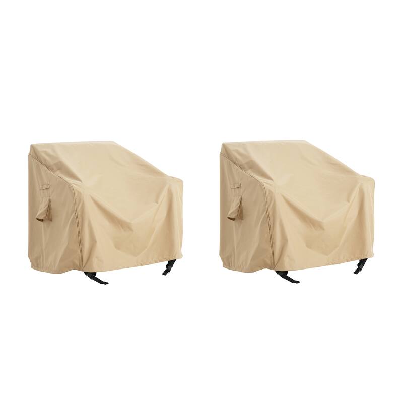 Roomfitters Outdoor Club Chair Shield Covers, Water-resistant and Easy to Clean, Set of 2
