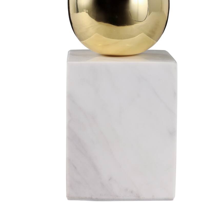 Marble Statue Elegant Floral Decorative Sculpture Object Home Decor