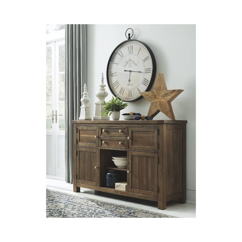 Signature Design by Ashley Mykolaiv Grey-brown Dining Room Server