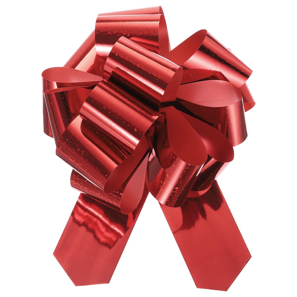 10pcs Metallic Large Big Pull Bow Glitter Gift Wrapping Bows Ribbon