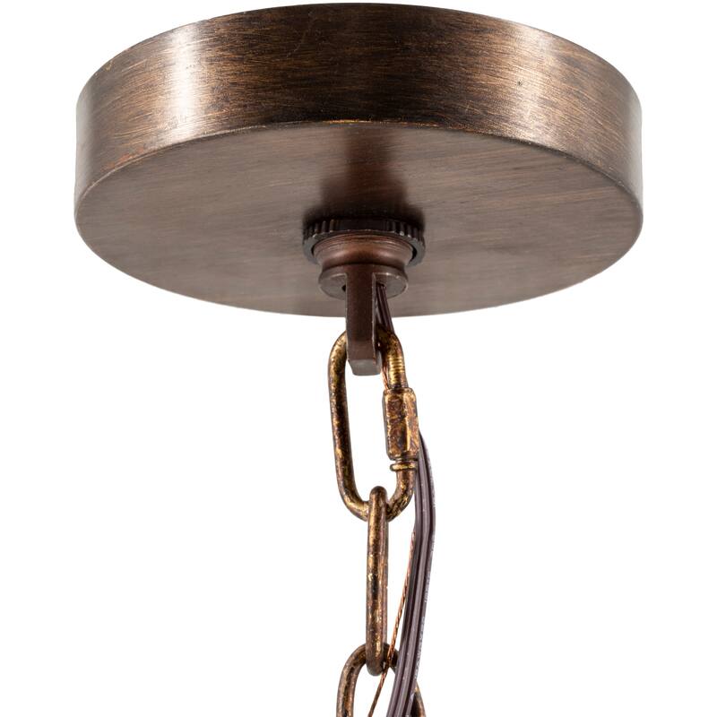 Nell Farmhouse Wire Mesh 1-light Hanging Pendant - 11.75"H x 11.75"W x 17.25"D