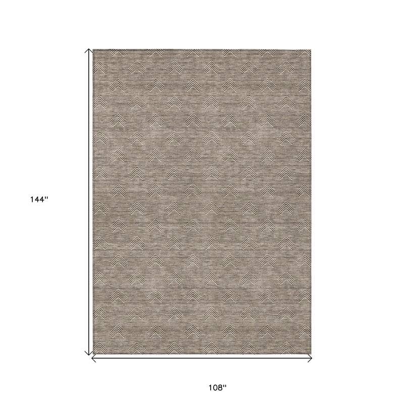 HomeRoots Geometric Transitional Rectangle Outdoor Rug