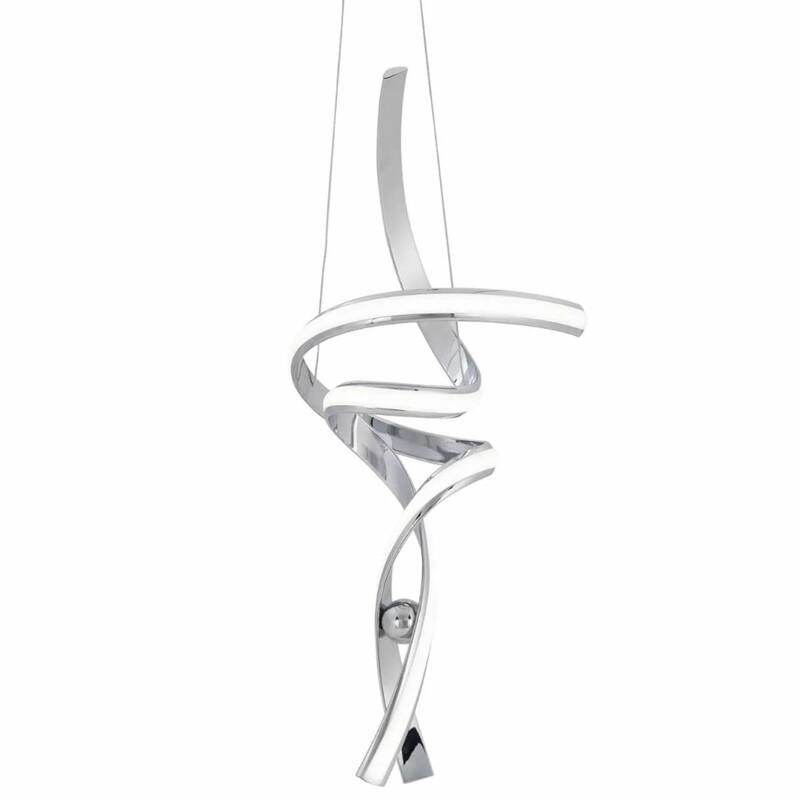Hamburg Integrated LED Dimmable Chandelier with Smart Dimmer Included - Silver