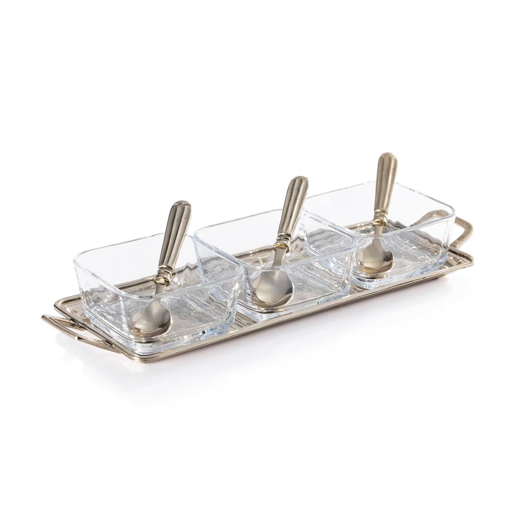 Roussillon Condiment Set with Spoons