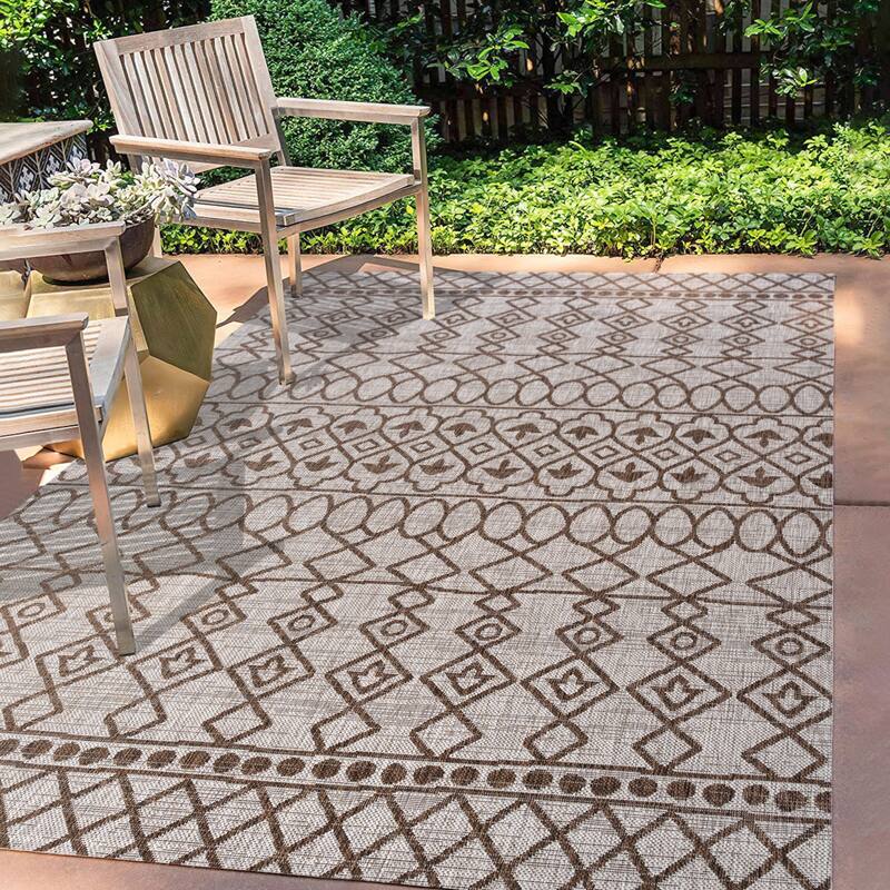 JONATHAN Y Nokat Tribal Bohemian Indoor/Outdoor Area Rug