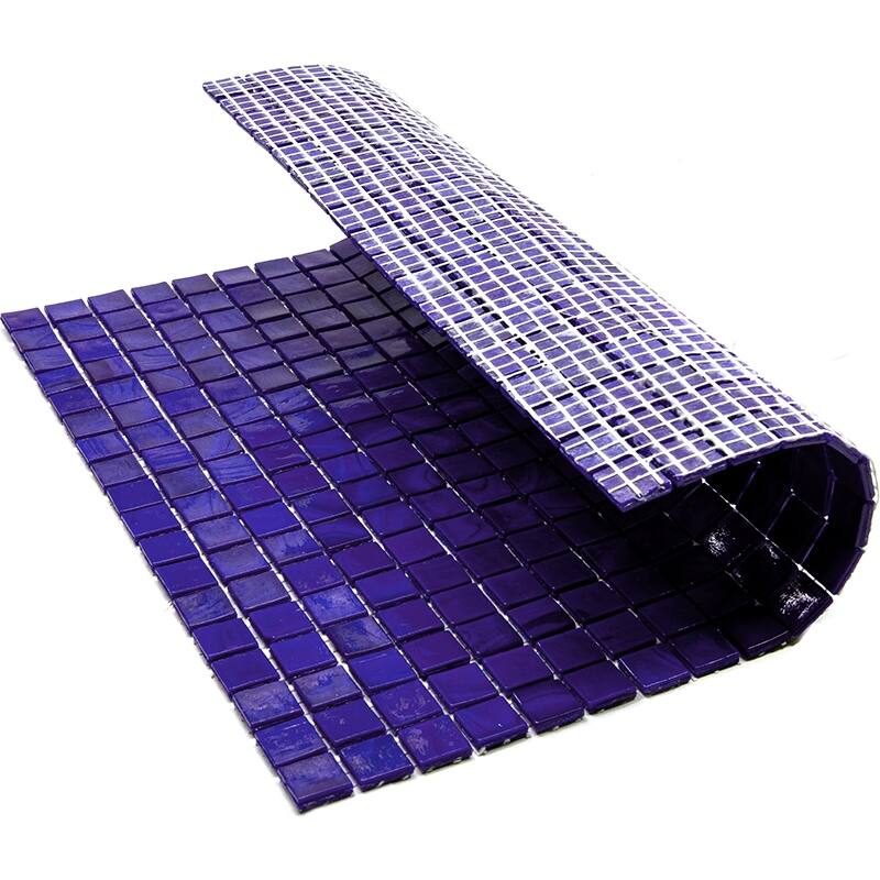 Apollo tile 12" x 12" Skosh Glossy Royal Blue Glass Tile (18.69 sq ft/case) - 20 Pack
