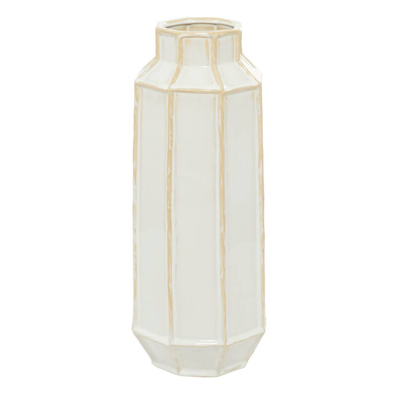 White Ceramic Handmade Vase