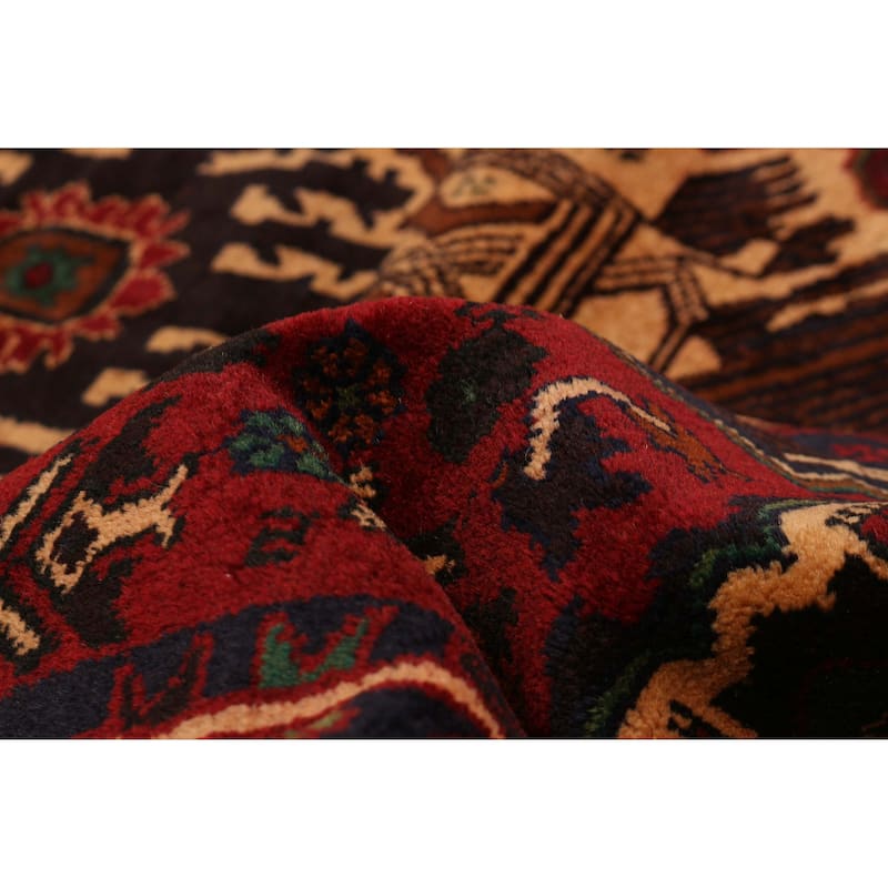 Teimani Red Rug 3'10" x 6'9" - 3'10 x 6'9