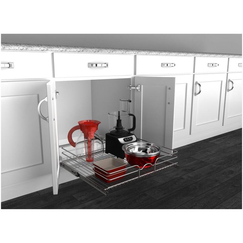Rev-A-Shelf 5WB1 Series 24 Inch Pull Out Shelf Organizer