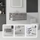 Open Restroom 30-inch Floating Bathroom Vanity with Cultured Marble Sink, 2 Soft ...