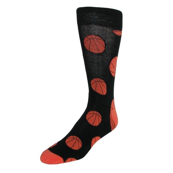 Shop Parquet Men S Novelty Basketball Pattern Dress Socks Multi