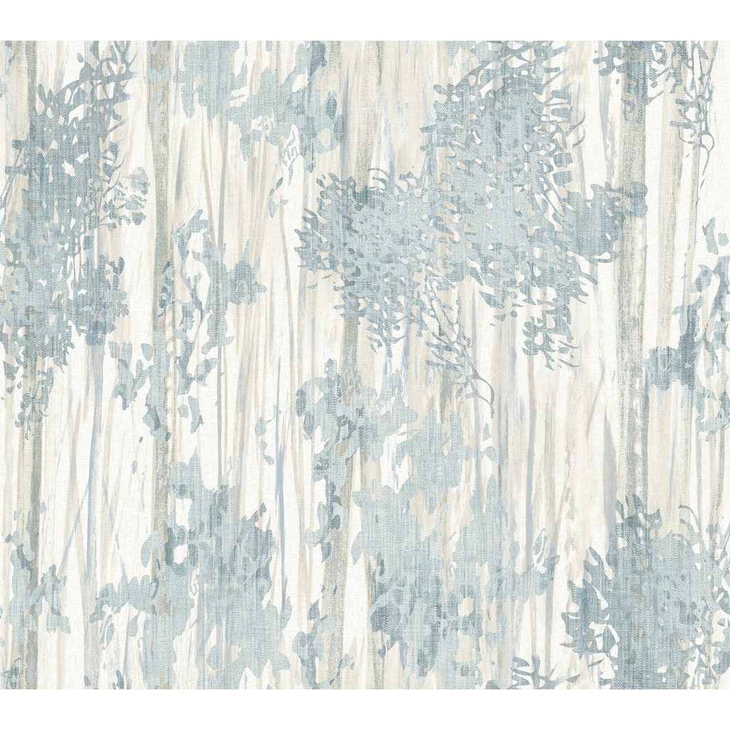 York Wallcoverings Aspen Grove Blue Wallpaper