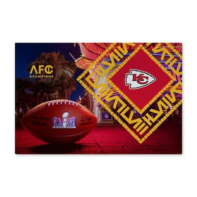 NFL Kansas City Chiefs SB58 Arrival Participant Washable Rug - 20in x 32in
