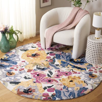 SAFAVIEH Handmade Jardin Lyudmila Floral Wool Rug
