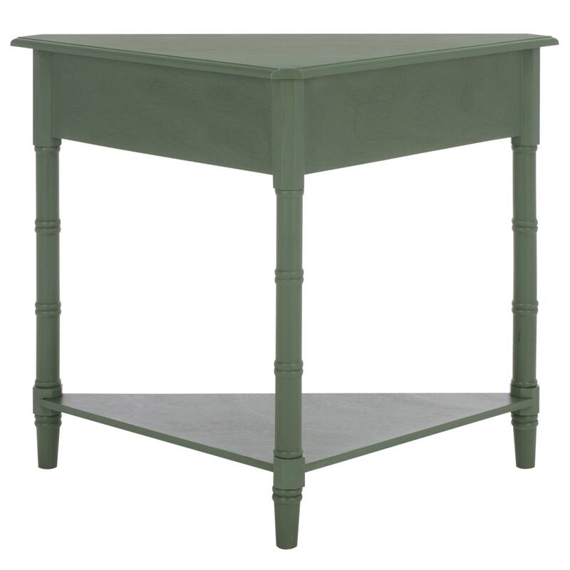 SAFAVIEH Calla Grey Corner Table - 33.9" x 17.3" x 28" - 34"W x 17"D x 28"H