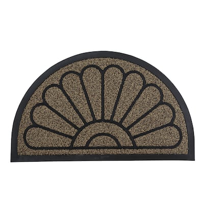 Superio Sunburst Non-Slip Doormat for Entry, 18" x 30", Waterproof Mat