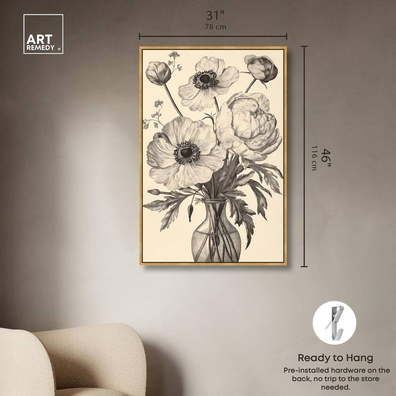 Vase of Vellum Canvas by Art Remedy