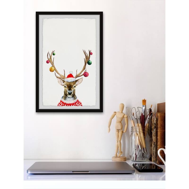 'Guide My Sleigh' Framed Painting Print