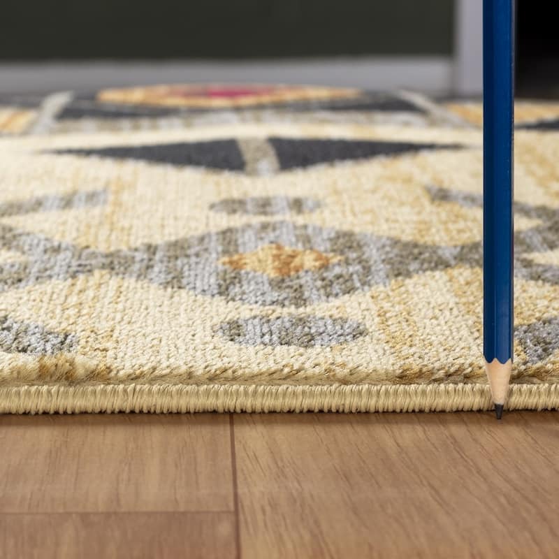 Tribes GC_YLS4006 Cream Southwest Area Rug