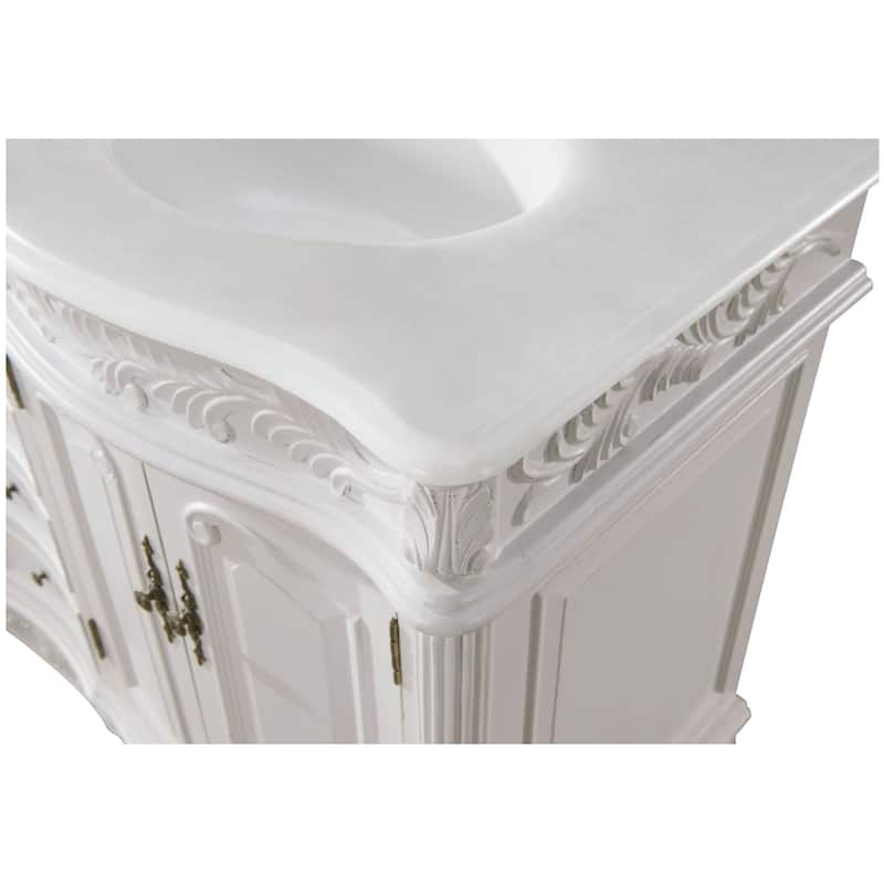 Elegant Lighting VF-1049-VW Windsor 60" Free Standing Double Basin