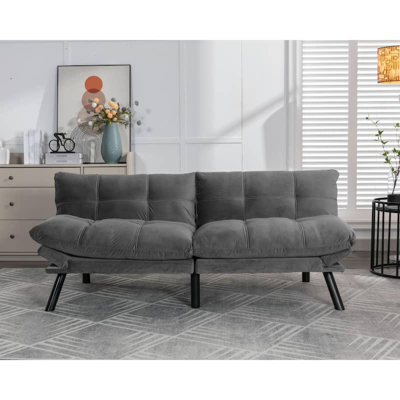 Convertible Folding Modern Sofa Bed - Light Grey