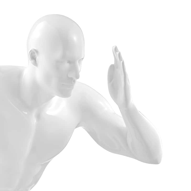 Wall Runner 20" Man Resin Sculpture
